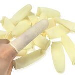 Disposable Latex Finger Cots Manufacturer - Industrial Safety Anti-Slip Beige for Cleanroom