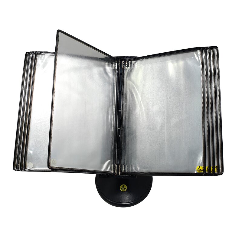 ESD Wall Mounted Rack Manufacturer - Anti-Static Rotary Shaft A4 Folder Safety File Rack