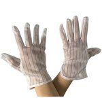 Antistatic ESD PVC Dotted Gloves Manufacturer - Electrical Inspection Non-Slip White Color