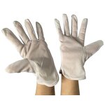 Antistatic ESD PVC Dotted Gloves Manufacturer - Electrical Inspection Non-Slip White Color