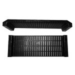 ESD Electronics Rack Manufacturer - Black ABS PCB Racks 485x175x50mm for Cleanroom