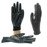 Nylon Nitrile Coated Glove Manufacturer - Black Industrial Mechanic Work Anti-oil