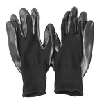 Nylon Nitrile Coated Glove Manufacturer - Black Industrial Mechanic Work Anti-oil