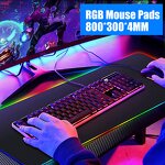 Gaming Mouse Pads Manufacturer - Large RGB Anti-Slip Rubber Base Glowing Led Extended