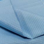 Anti-static Fabrics Manufacturer - Grid Design 65% Polyester 32% Cotton 3% Carbon