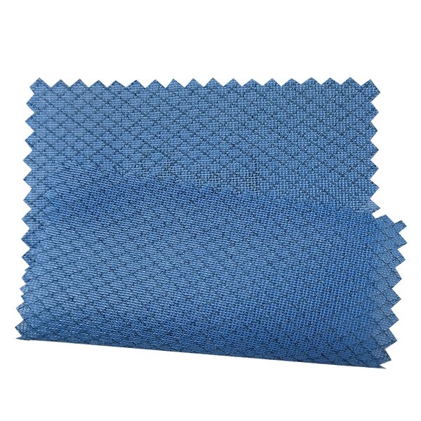 Polyester ESD Anti-Static Knitting Fabric Manufacturer - Dust Proof Blue 145GSM for Coat