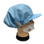 ESD Cleanroom Cap Manufacturer - 5mm Stripe Conductive Polyester