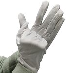 Cleanroom Working Gloves Manufacturer - White Jewelry Microfiber Dust-free