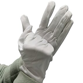 Cleanroom Working Gloves Manufacturer - White Jewelry Microfiber Dust-free