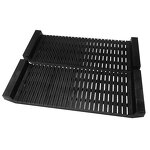 ESD Electronics Rack Manufacturer - Black ABS PCB Racks 485x175x50mm for Cleanroom