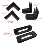 ESD Circulation Box Plastic Handle Manufacturer - Antistatic Packing Box Handle Square Buckle