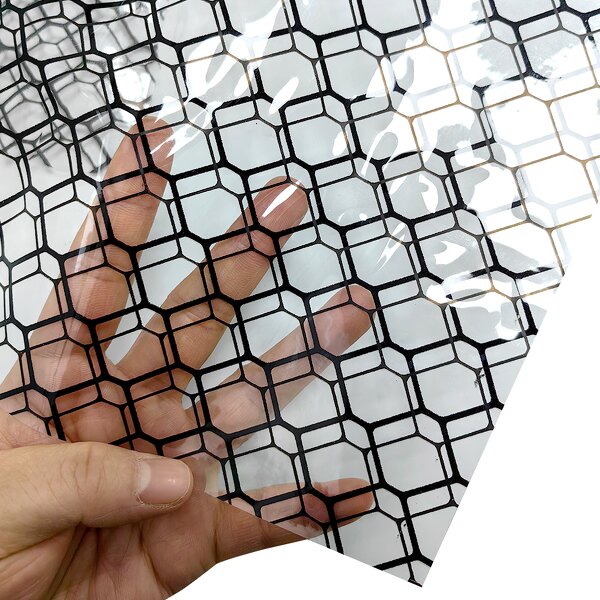 ESD Grid Curtain Manufacturer - Double Sided Transparent 0.3mmx1.37mx30m PVC for Cleanroom
