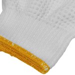Safety Working Gloves Manufacturer - White Color PVC Dotted Durable Nylon for Industrial
