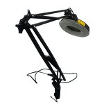 Safety Led Magnifying Lamp Manufacturer - LT86AE Dust Free Black Color Cosmetic Illuminated Magnifier