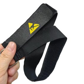 ESD Anti-Static Wrist Strap Manufacturer - Adjustable Black Conductive