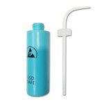 ESD Antistatic Wash Bottle Manufacturer - Curved Mouth Plastic Squeeze Alcohol Dispenser for ESD Area