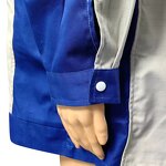 ESD Lab Coat Manufacturer - Grid Yarn Stand-Collar for EPA Environment