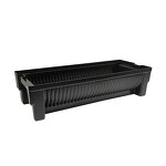 ESD SMT Storage Tray Manufacturer - Black Plastic U Shape Electronics Box Tray
