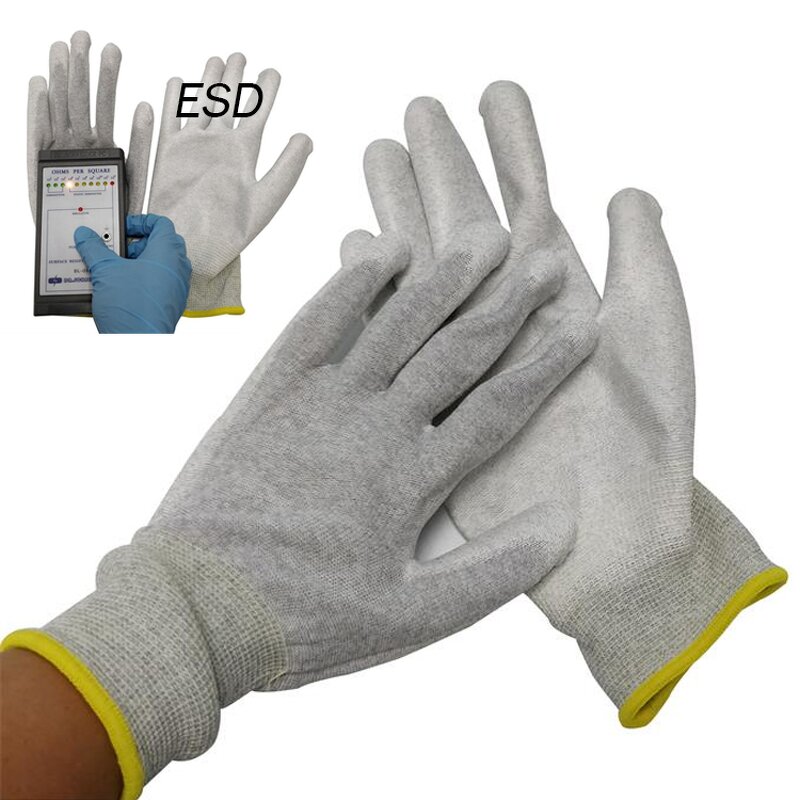 Anti Static PU Gloves Manufacturer - CE Mark Palm Fit for Assembly Lines