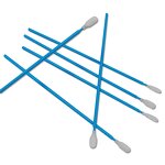 Cleanroom Swab Manufacturer - Stick Polyester Fabric Blue Rod
