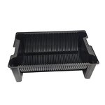 ESD SMT Storage Tray Manufacturer - Black Plastic U Shape Electronics Box Tray