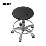 ESD Office Chair Manufacturer - Height Adjustable Dia 350mm Black PU Foam Anti-static Swivel