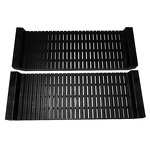 ESD Electronics Rack Manufacturer - Black ABS PCB Racks 485x175x50mm for Cleanroom