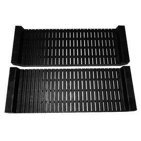 ESD Electronics Rack Manufacturer - Black ABS PCB Racks 485x175x50mm for Cleanroom