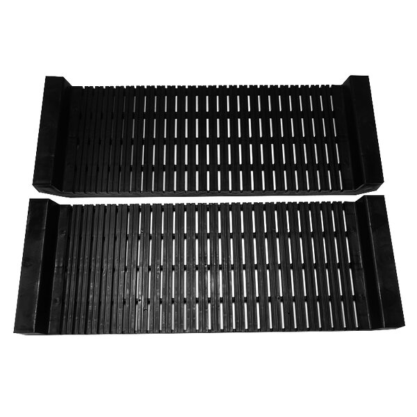 ESD Electronics Rack Manufacturer - Black ABS PCB Racks 485x175x50mm for Cleanroom