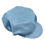ESD Cleanroom Cap Manufacturer - 5mm Stripe Conductive Polyester
