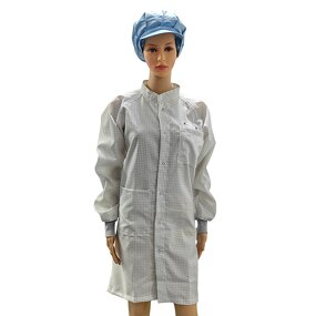 Antistatic Clothing Manufacturer - Custom Oxford Conductive Carbon Fabric ESD Lab Coat