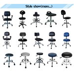 ESD Office Fabric Chair Manufacturer - Adjustable Height Backrest Safety Stool with Armrest