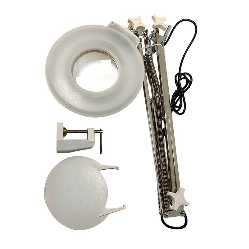 Electronic Circuit Board Repair Desk Lamp Manufacturer - Clip White Glass 5X LED High-definition Magnified