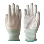 ESD Gloves Manufacturer - Carbon Knitted PU Coated Antistatic for Cleanroom