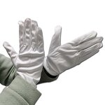 Cleanroom Working Gloves Manufacturer - White Jewelry Microfiber Dust-free