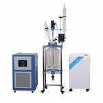 Double Jacketed Glass Reactor Manufacturer - Automatic Double Layer Laboratory with Core Engine PLC