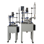 Glass Reactor Manufacturer - 50L Chemical 100 Liter Single Glass Reactor for Lab