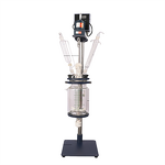 Double Jacketed Glass Reactor Manufacturer - Automatic Double Layer Laboratory with Core Engine PLC