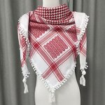 Palestine Yashmagh Shemagh Manufacturer - Cotton Red Green Color New Black Arab Men Scarf