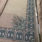 Eid Al Fitr Islamic Hijab Manufacturer - Shemagh Arabic Men Embroidery 10cm Keffiyeh 55x55inch