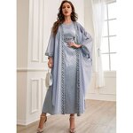 Muslim Abaya Women Set Manufacturer - Elegant Autumn Middle East Embroidery Polyester Long Skirt