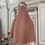 Arabic Islamic Niqab Set Manufacturer - Hot Selling Simple Pure Muslim Knoma Dubai Turkey Islam