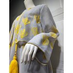 Middle East Muslim Dress Manufacturer - New Arrival Moroccan Mesh Robe Two-piece Tassel Stitching