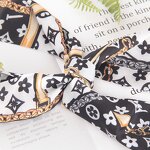 Silk Cotton Scarf Manufacturer - Trendy Girls Twill Printed Belt Vintage Hair Ties Neckerchief