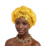 Headscarf Hat Manufacturer - Popular African New Style Handmade Beaded Twist Braided Head Wrap