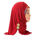 Kids Hijabs Manufacturer - Wholesale Solid Color Jersey Cotton 2 - 7 Years-old Soft