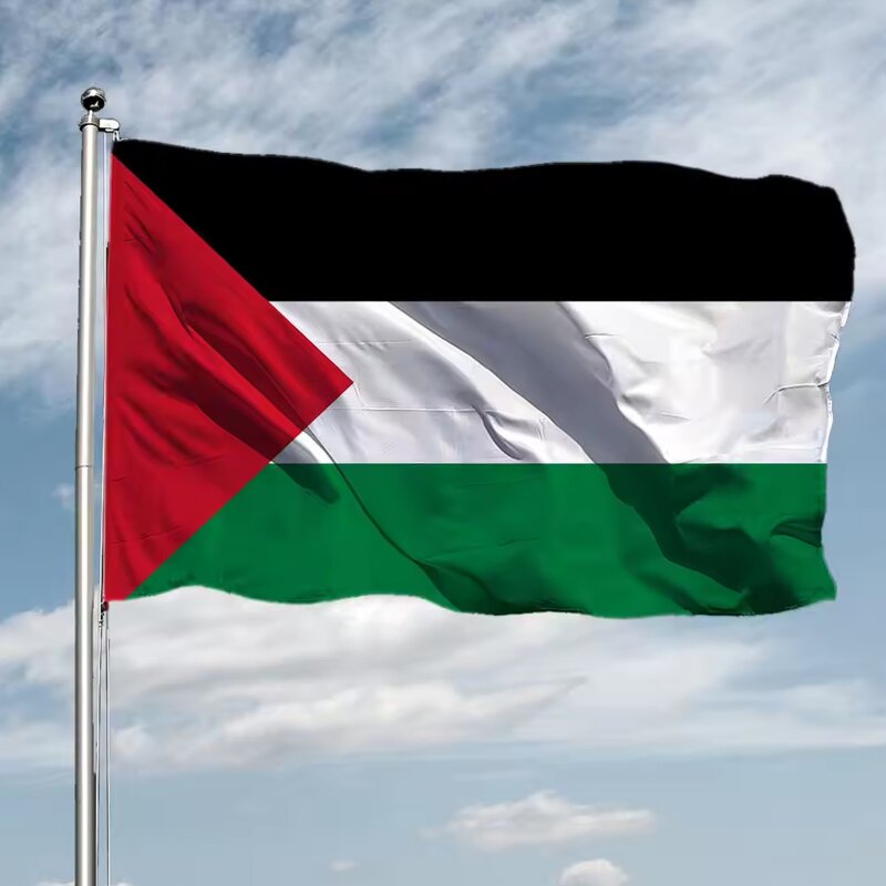Palestine Flag Manufacturer - 90x150cm Polyester World National Palestinian Country Banner