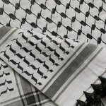 Arab Turban Keffiyeh Manufacturer - Tassel Muslim Hijab Shemagh Desert Scarf Wrap 125x125cm