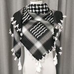 Men Yashmagh Shemagh Manufacturer - Red and Green Arab Men Arafat Scarf Keffiyeh Palestine with Tassel