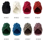 Turban Cap Manufacturer - Plain Solid Color Knotted Soft Hair Cover for African Women